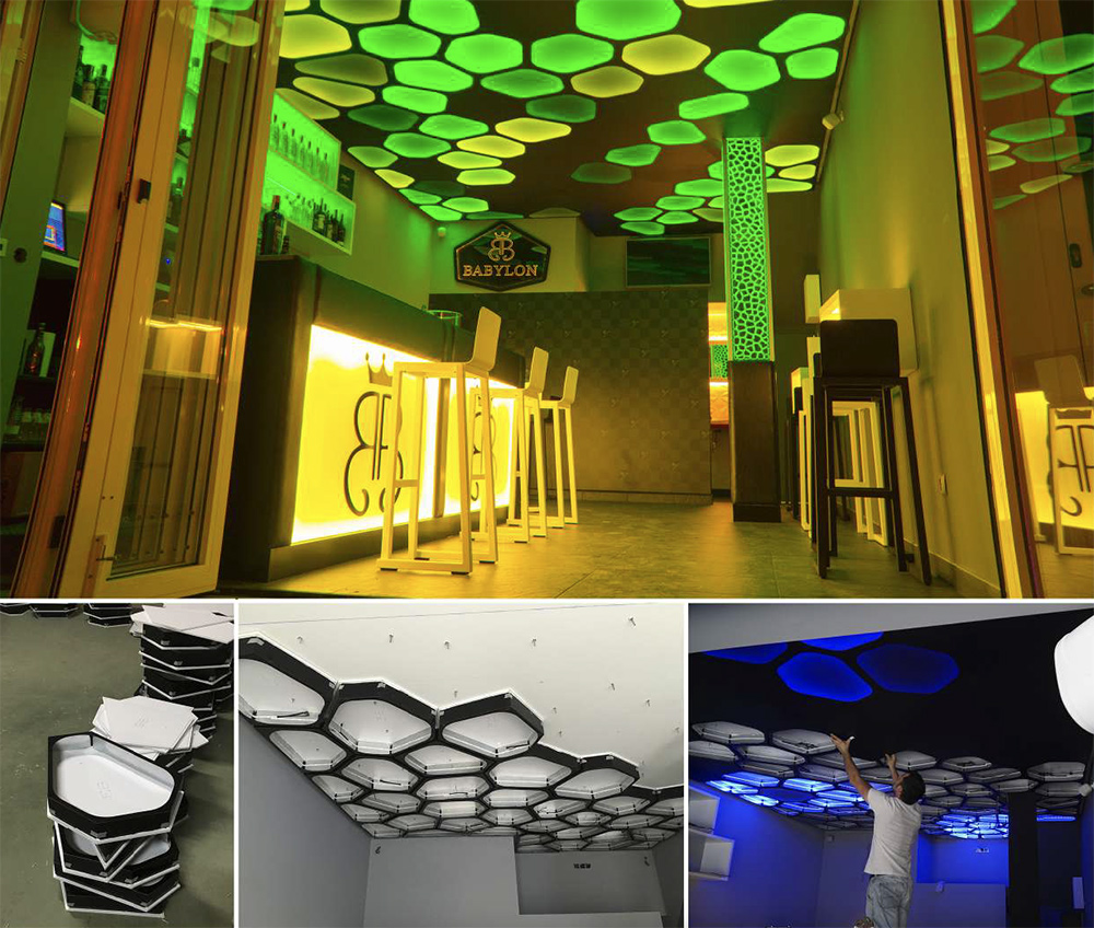 BABYLON PUB, PARAMETRIC DIGITAL CEILING